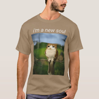 T-shirt Funny meowl Meme cat owl Meme brainrot gen Alpha M