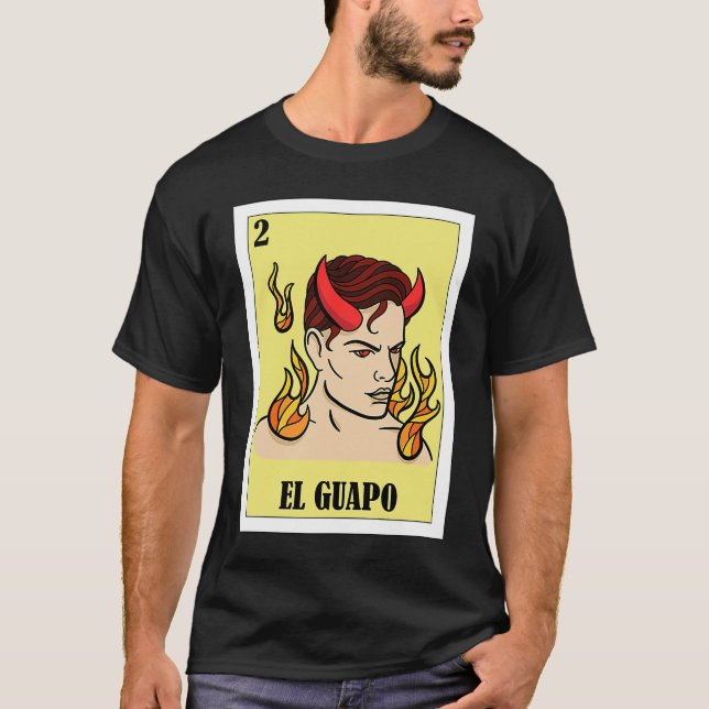 T-shirt Funny Mexicain pour Hispanos El Guapo (Devant)