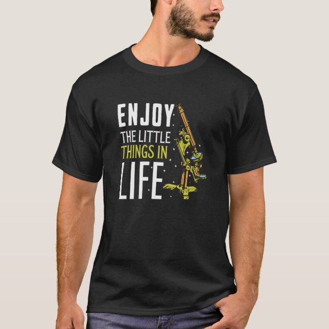 T-shirt Funny Microscope Art, Biology Nerd Science Lab Pre (Devant)
