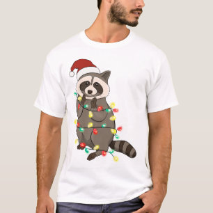 T-shirt Funny mignon Noël Racoon