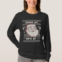 Funny Mignonne Noël Père Noël Ho Ho's Ugly Swea de