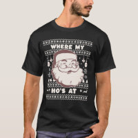 Funny Mignonne Noël Père Noël Ho Ho's Ugly Swea de