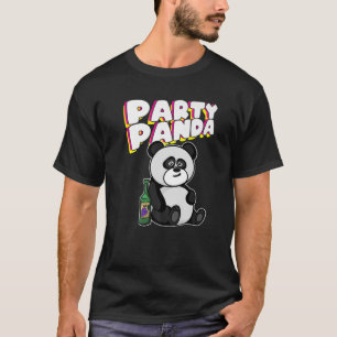 T-shirt Funny Mignonne Party Panda Drunk Festival de céléb