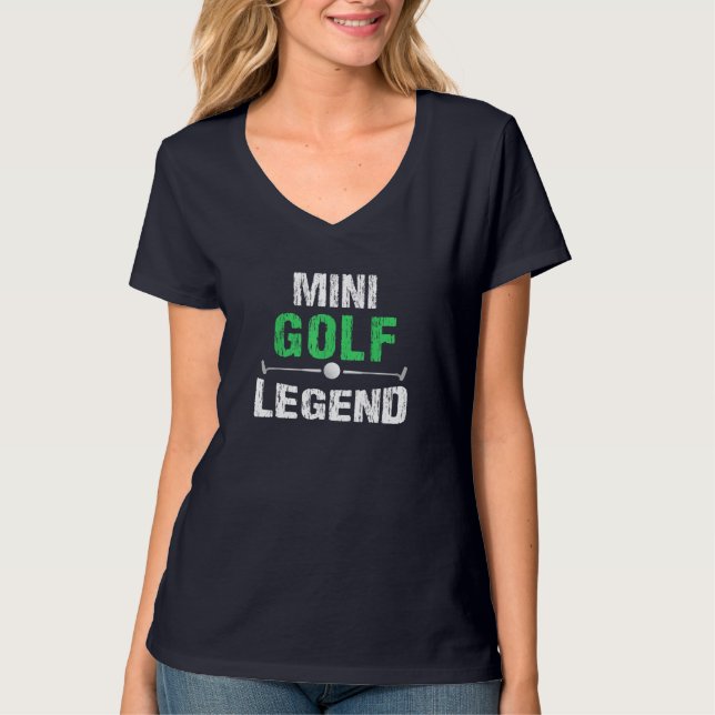 T-shirt Funny Miniature Golf Mini Golf Legend Golfer Gi (Devant)