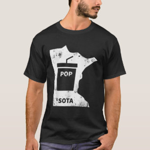T-shirt Funny Minnesota Pop et Soda Retro Distressed Cadea