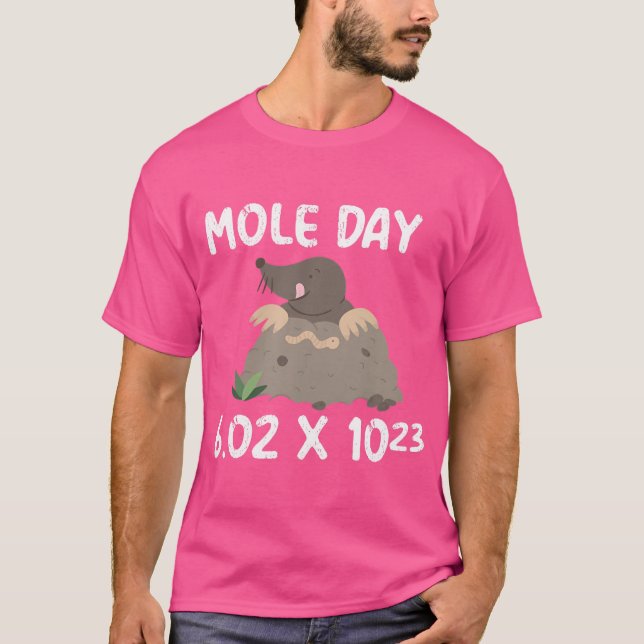 T-shirt Funny Mole Day Chimie Math Physique Avogadro (Devant)