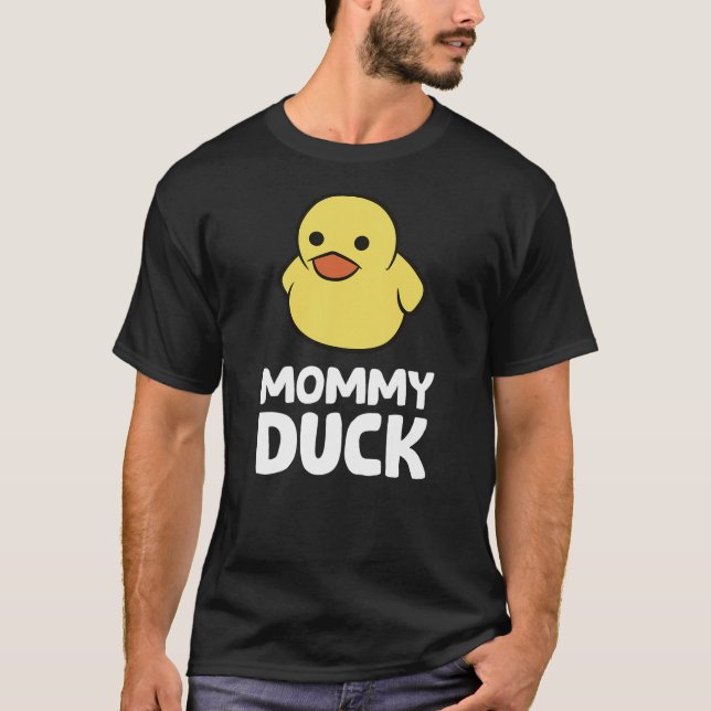 T-shirt Funny Mommy Duck Rubber Duck (Devant)