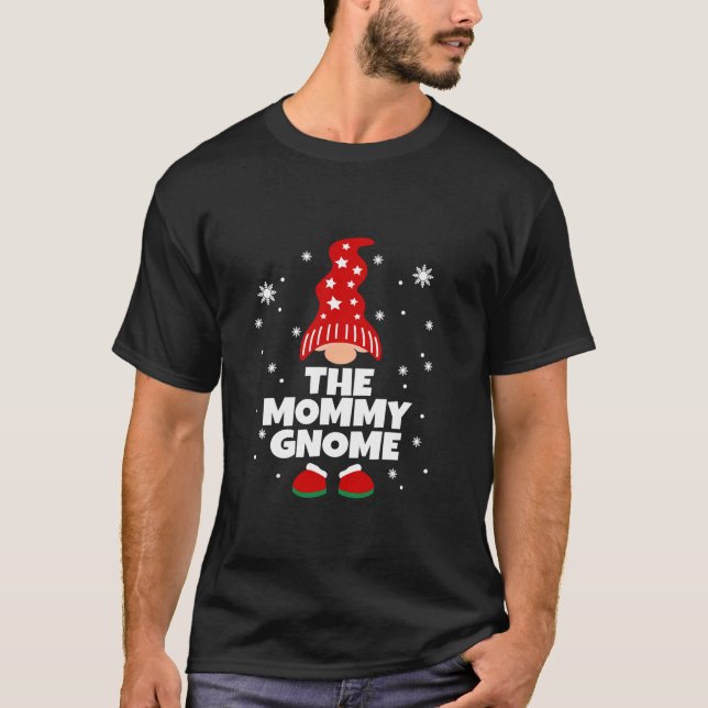 T-shirt Funny Mommy Gnome Family Pajamas Matching Christma (Devant)