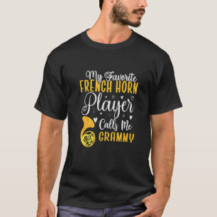 T-shirt Funny Mon Joueur favori de la Corne française m'ap