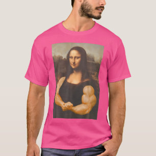 T-shirt Funny Mona Lisa Bodybuilding
