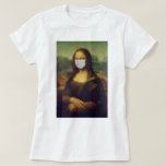 T-shirt Funny Monalisa Porte Coronavirus Masque facial<br><div class="desc">Funny Monalisa Porte Le T-shirt Coronavirus facial Masque.</div>