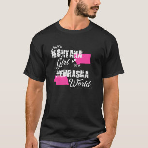 T-shirt Funny Montana Juste Une Fille Montana Dans Un Nebr