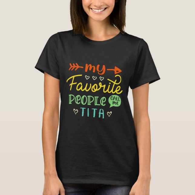 T-shirt Funny Mother's Day Gift My Favorite People Call Me (Devant)