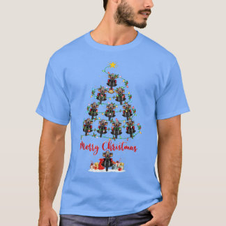 T-shirt Funny Motorbike Xmas Correspondant Père Noël Motor