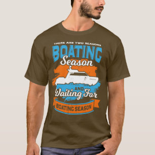 T-shirt Funny Motorboat Bateau Bateau Bateau Capitaine Cad