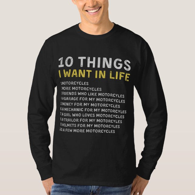 T-SHIRT FUNNY MOTORCYCLE CADEAU IDÉE HOMMES QUI AIMENT MAR (Devant)