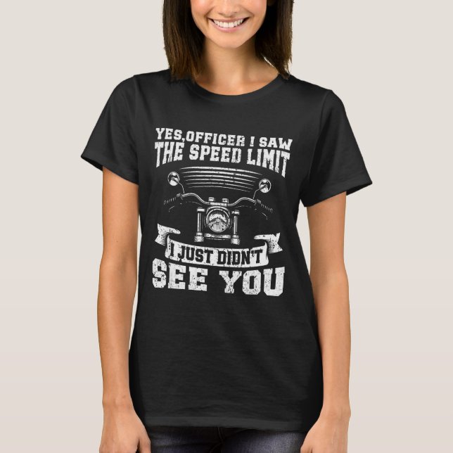 T-shirt Funny Motorcycle Lover Graphic Women Men Motorbike (Devant)