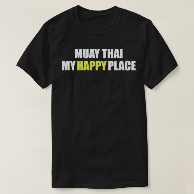 T-shirt Funny Muay Thai Boxing et Kickboxing (Design devant)