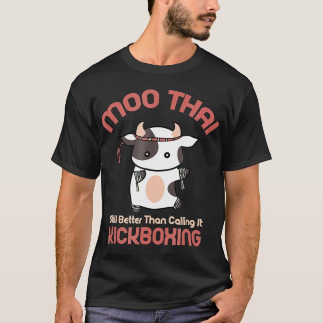 T-shirt Funny Muay    ThaiMoo Thai Kickboxing (Devant)