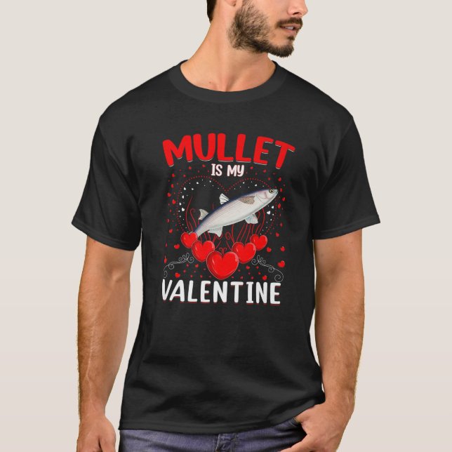T-shirt Funny Mullet est ma Valentine Mullet Valentine's D (Devant)