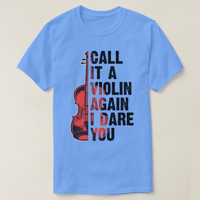 T-shirt Funny Music Shirts Violin (Design devant)