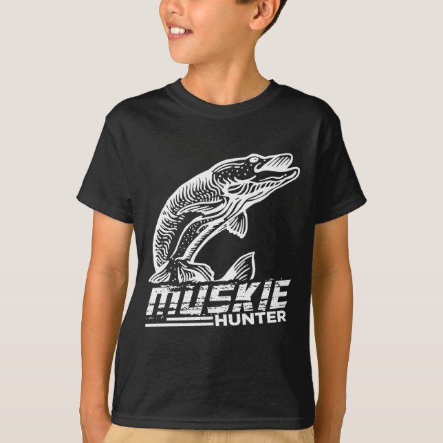 T-shirt Funny Muskellunge Poisson Muskie Hunkie Pêche au M (Devant)