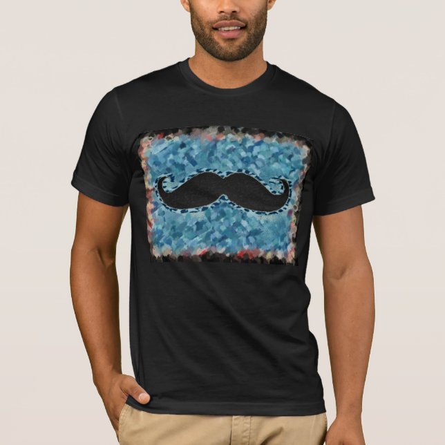 T-shirt Funny Mustache peinture Abstraite 5 (Devant)