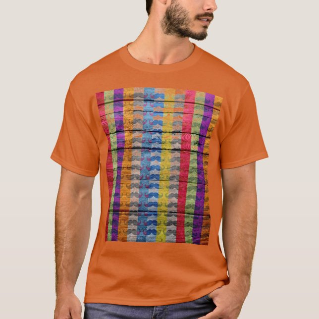 T-shirt Funny Mustache Vintage (Devant)