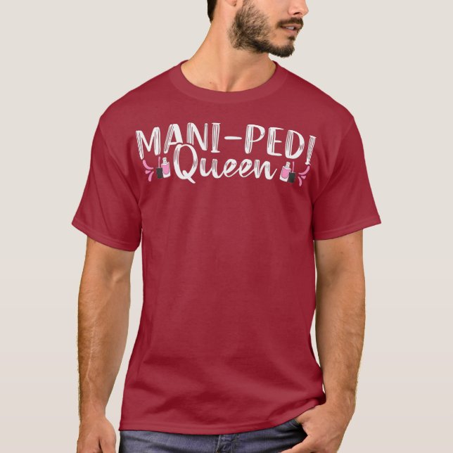 T-shirt Funny Nail Tech Technicien Queen Manicurist Cadeau (Devant)