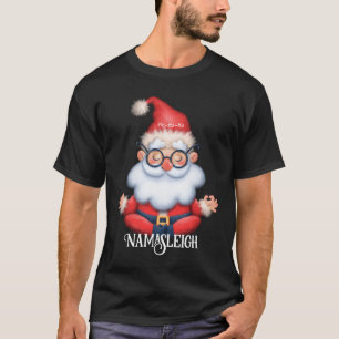 T-shirt Funny Namasleigh méditer le Père Noël ho ho ho