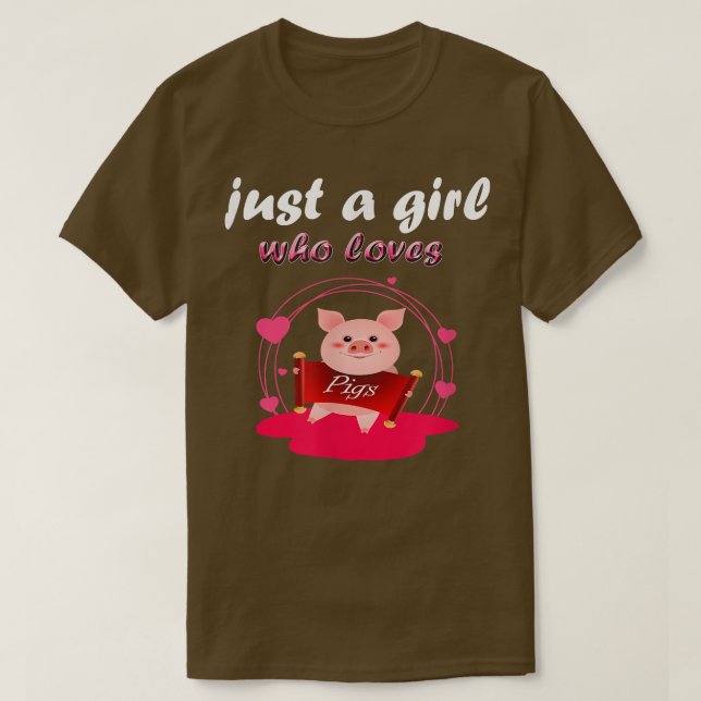 T-shirt Funny National pet Day citation Just A Girl Who Lo (Design devant)