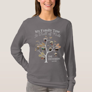 T-shirt Funny Neutral Photo Family Tree est plein de noix