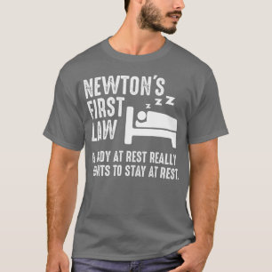 T-shirt Funny Newton Physique Plaisanterie Première Loi Sa