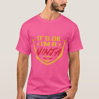 T-shirt Funny Ninja Warrior C'Est Ok Je Suis Un Cadeau Nin