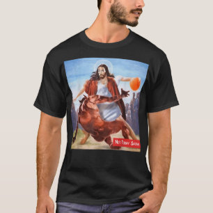 T-shirt Funny Not Today Satan Jesus Crossover