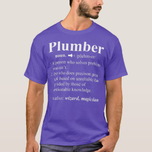T-shirt Funny Noun Plumber Définition Plumbing Cadeau