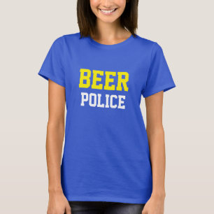 T-shirt Funny Novelty College Style Design BEACH POLICE DE