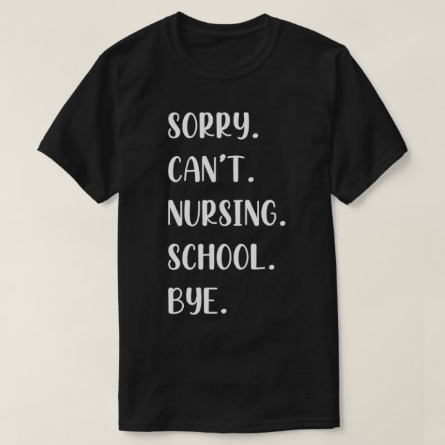 T-shirt Funny Nursing School Graduation Faire-part (Design devant)