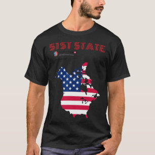 T-shirt Funny O Canada 51e États Trump Canada mème Amériqu
