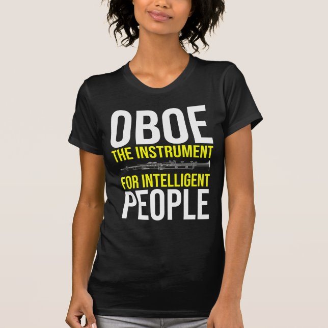 T-shirt Funny Oboe Player Humour de musiciens intelligents (Devant)
