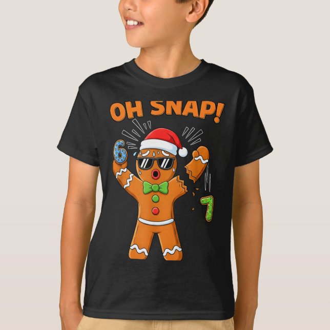 T-shirt Funny Oh Snap 67 Six Seven Meme Gingerbread Men Wo (Devant)
