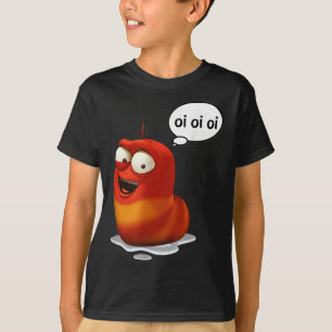 T-shirt Funny Oi Oi Oi Rouge Worm Sarcastique mème