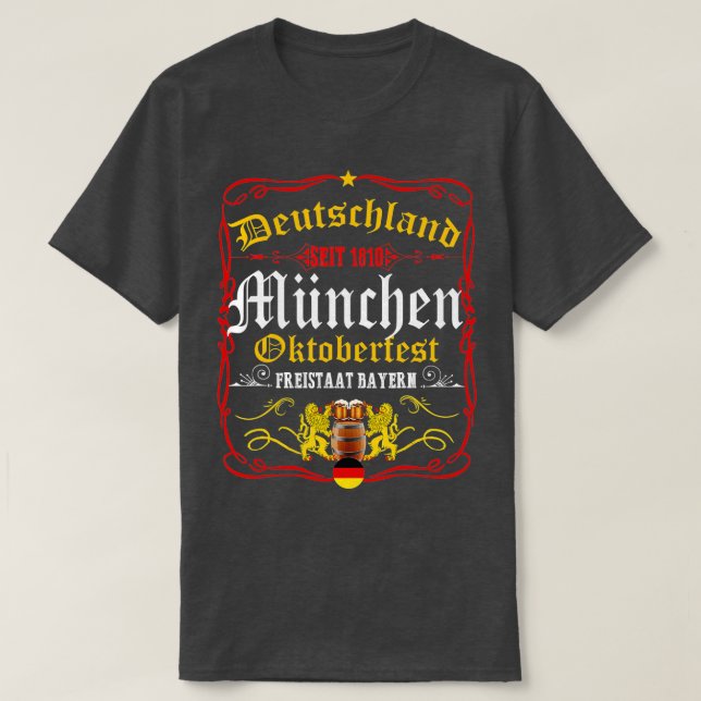 T-shirt Funny Oktoberfest German Beer Fest 2021 (Design devant)