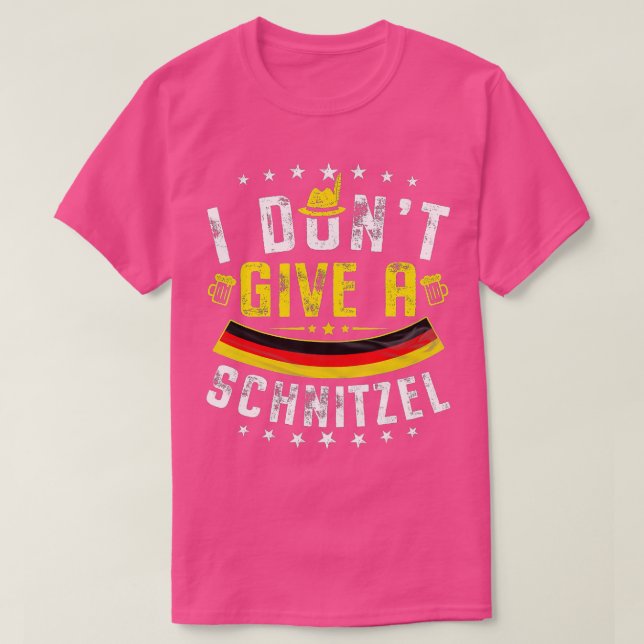 T-shirt Funny Oktoberfest Je ne donne pas un Schnitzel all (Design devant)