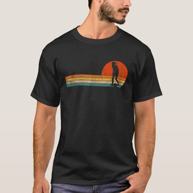 T-shirt Funny One Wheel Electric Skateboard Float 80s Retr (Devant)