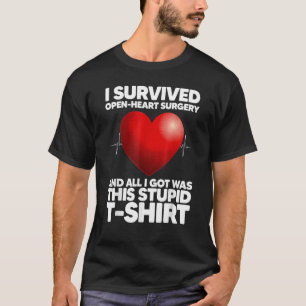 T-shirt Funny Open Heart Chirurgie Art Pour Hommes Femmes