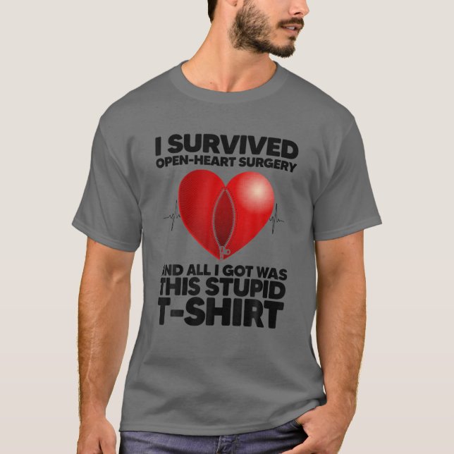 T-shirt Funny Open Heart Chirurgie Art Pour Hommes Femmes  (Devant)