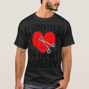 T-shirt Funny Open Heart Chirurgie Cadeau Hommes Cool Surv