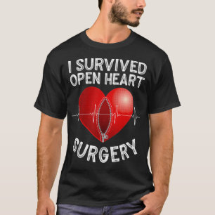T-shirt Funny Open Heart Chirurgie Cadeau Hommes Cool Surv