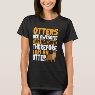 T-shirt Funny Otter Je Suis Super